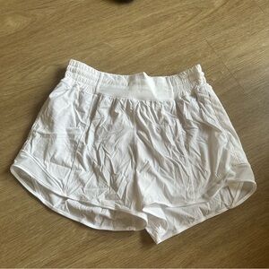Lululemon White Athletic Shorts